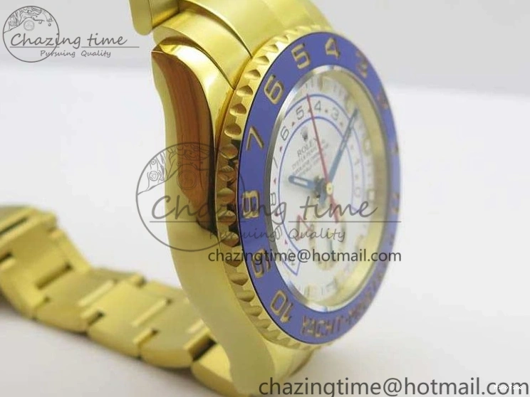 MiroTime 0303 YachtMaster II 116688 YG JF 1:1 Best Edition White Dial Blue Ceramic Bezel On YG Bracelet A Cozy 3577